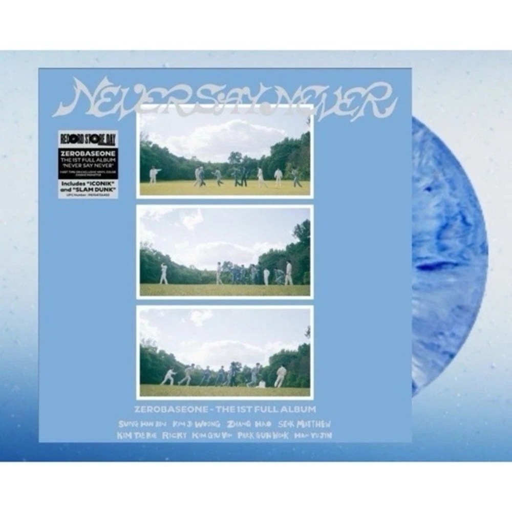 New Zerobaseone Never Say Never Blue Vinyl LP RSD Record Store Day 26 RSD26 2026